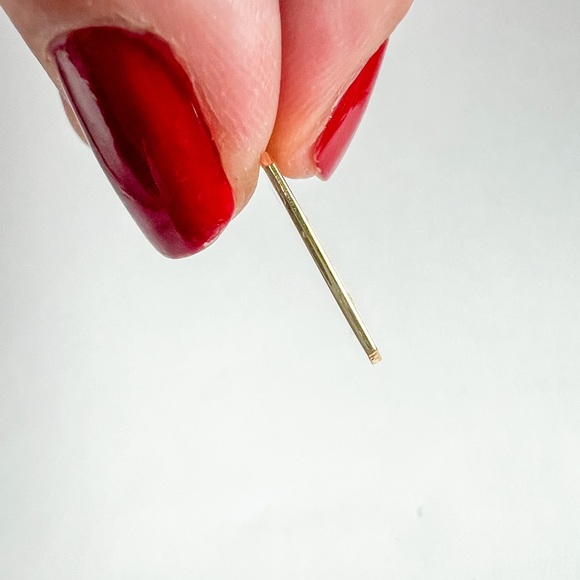 Lucky Symbols Dog Tag Charm Pendant 14K Yellow Gold - Picture 4 of 6